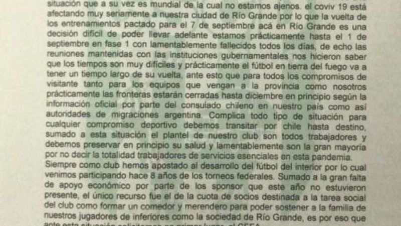 El torneo Regional Federal Amateur 2020 suma bajas