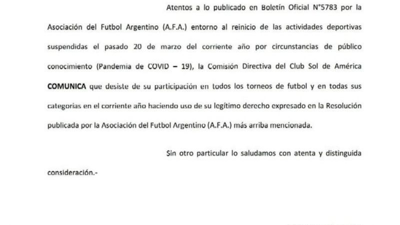 El torneo Regional Federal Amateur 2020 suma bajas