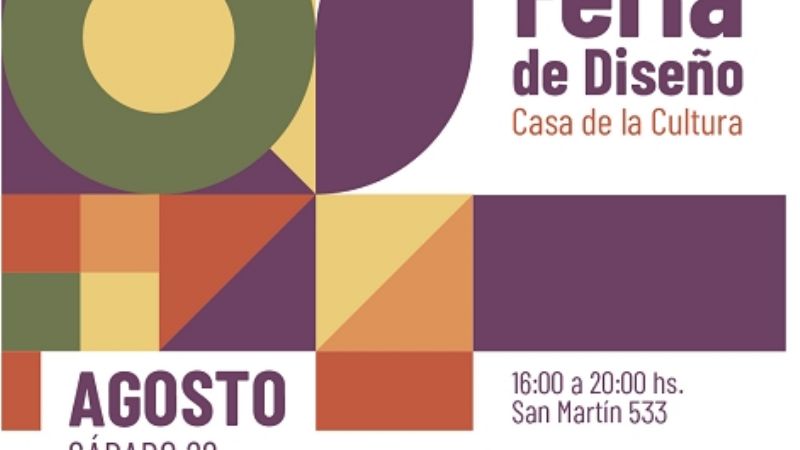 Se viene la Feria de Diseño en la Casa de la Cultura