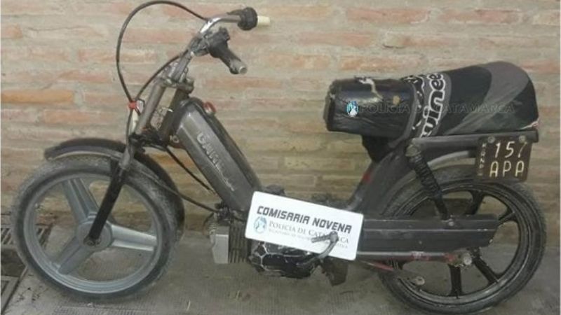 Secuestran ciclomotor