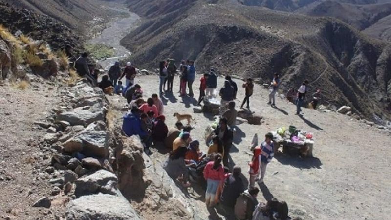 Homenaje a la madre tierra en Las Papas