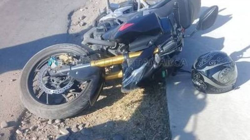 Un hombre resultó lesionado en un siniestro vial