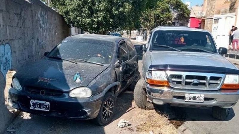 Choque con daños materiales