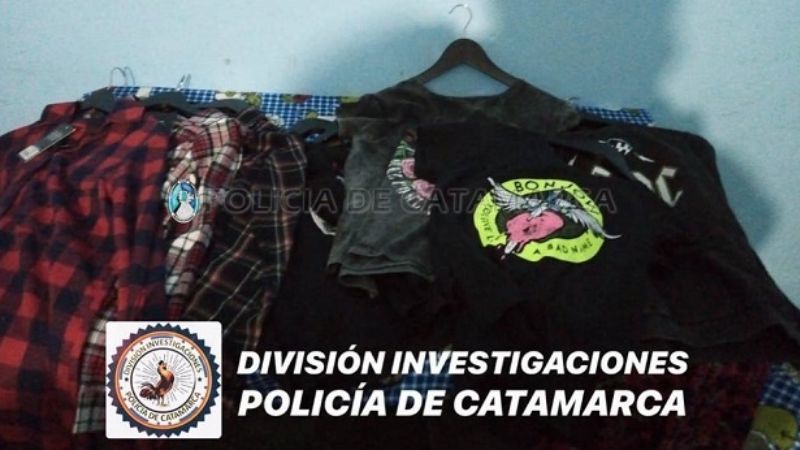 En allanamiento recuperan indumentaria robada