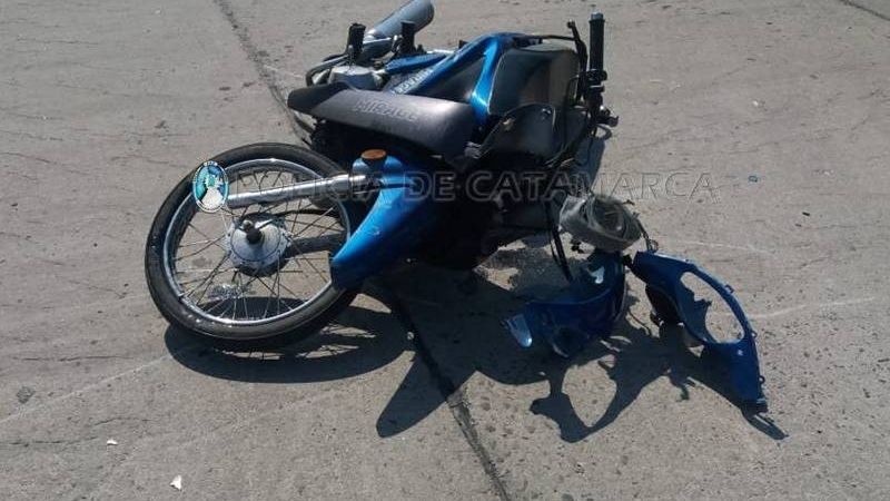 Se accidentó policía motorizado