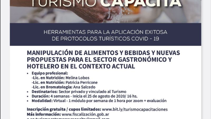 Curso en manipulación de alimentos y bebidas en el contexto de pandemia
