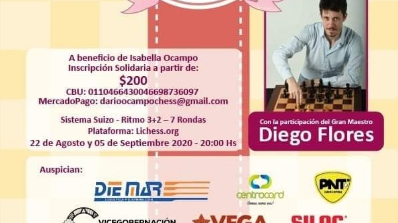 3er. torneo de Ajedrez Solidario por Isabella Ocampo