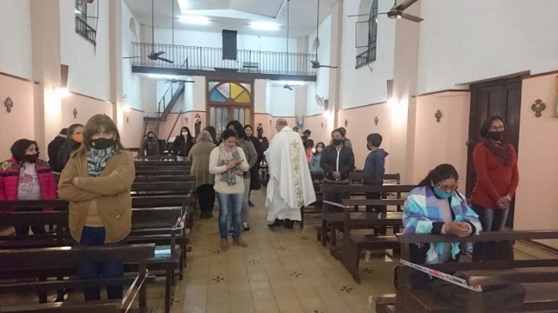 Mes de San Roque: Urbanc celebró la misa