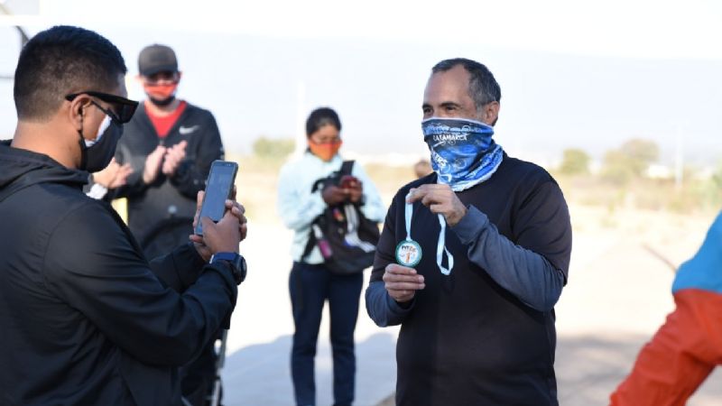 Premiación de la competencia atlética Fortaleza Virtual Trail