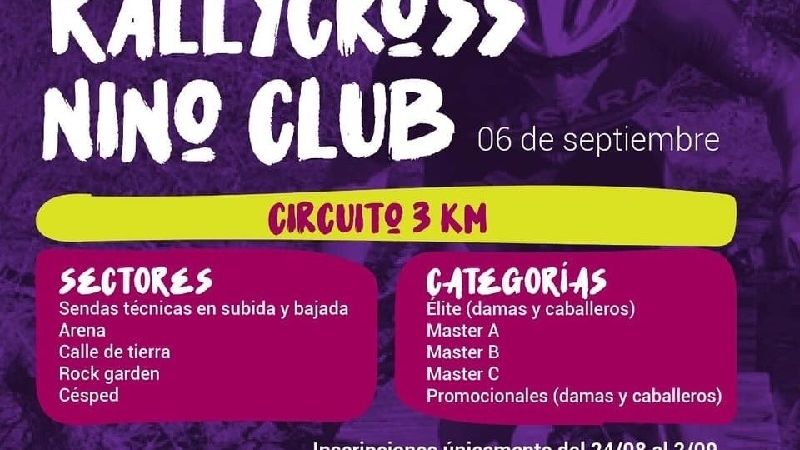 MTB Rally Cross, el 6 de septiembre en el “Nino Club”