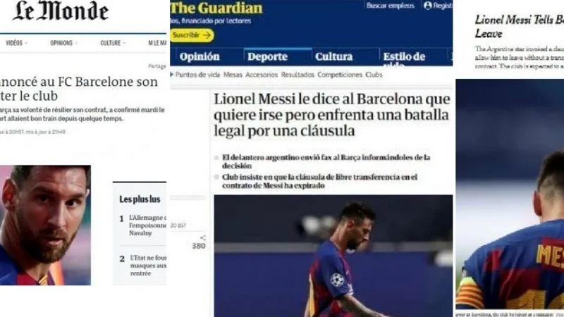 Messi en las tapas de todos los diarios del mundo