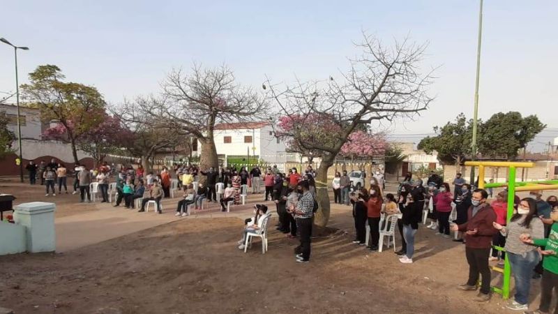 San Ramón Nonato visitó el barrio Policial