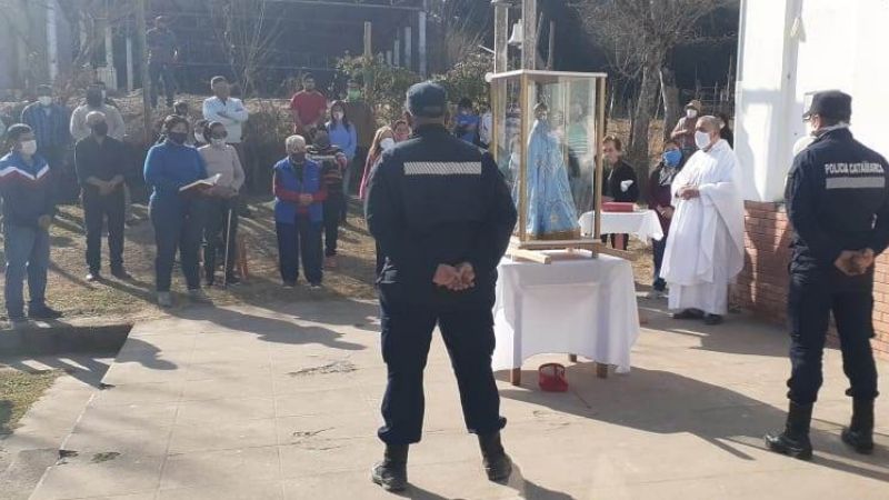 Peregrinación mariana en Paclín