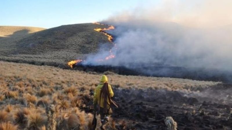 Declaran “circunscripto” el incendio del cerro Ancasti