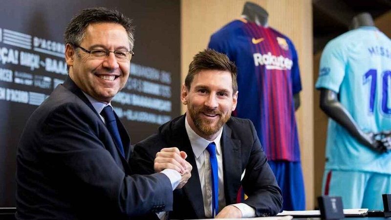 Bartomeu renunciaría para que Messi se quede