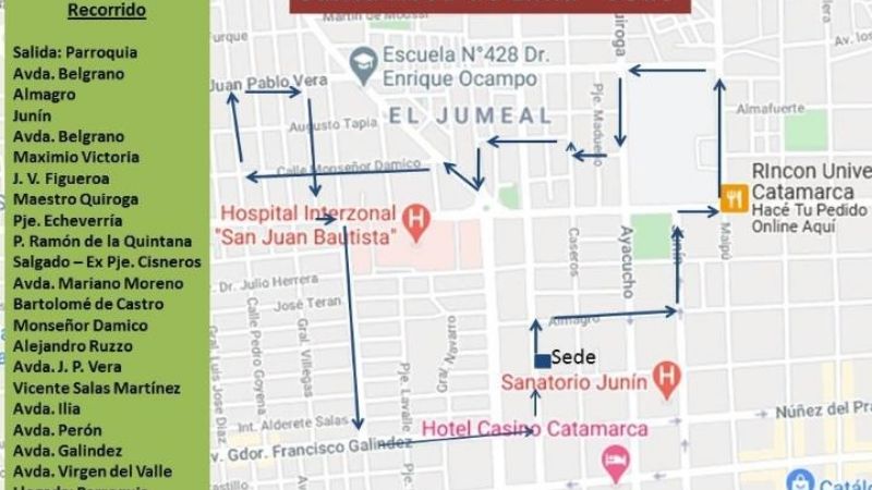 Caravana de Santa Rosa de Lima en Capital