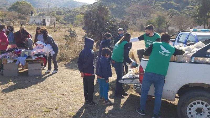 Águilas Solidarias visitaron La Majada y Cañada Larga
