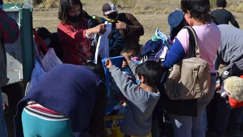Águilas Solidarias visitaron La Majada y Cañada Larga