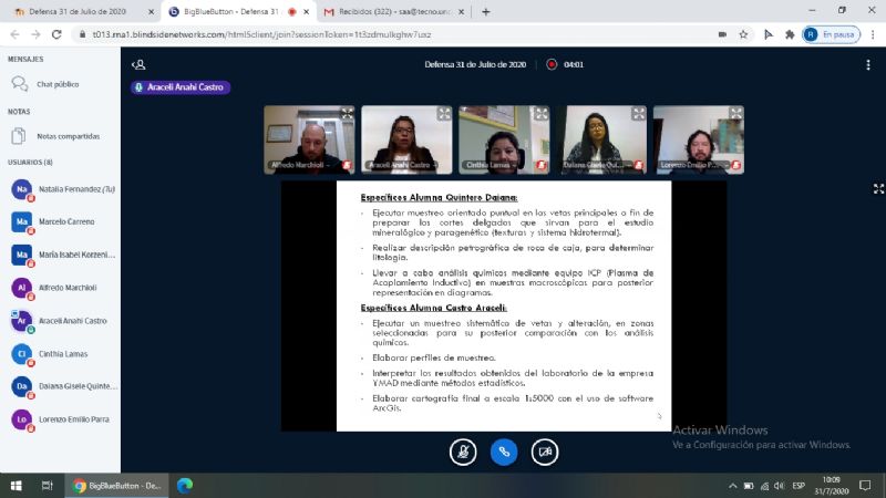 Universitarios presentan sus trabajos finales por vía remota