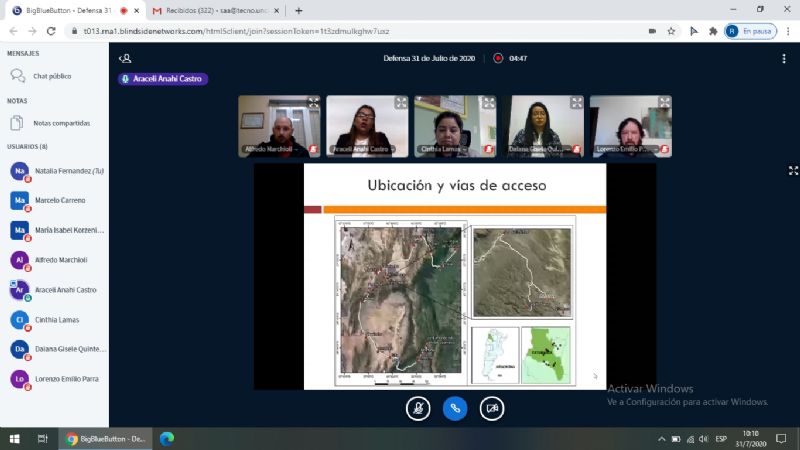 Universitarios presentan sus trabajos finales por vía remota