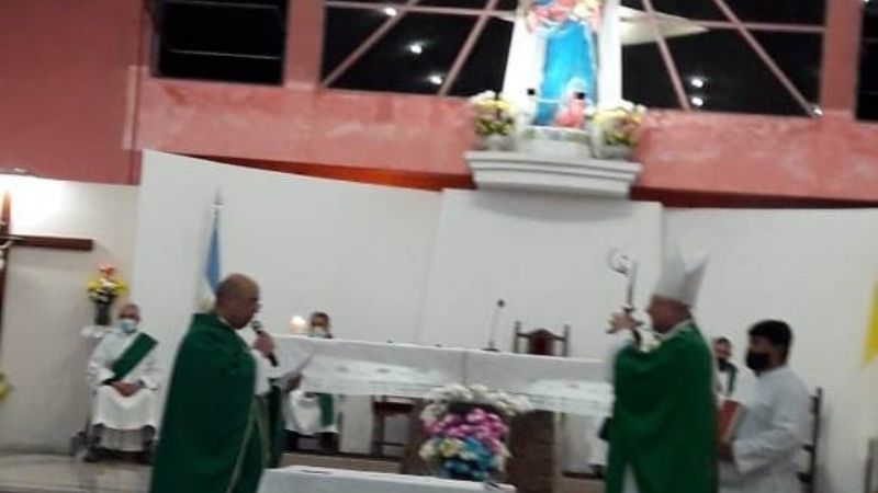 Quiroga del Pino es el flamante párroco del Inmaculado Corazón de María