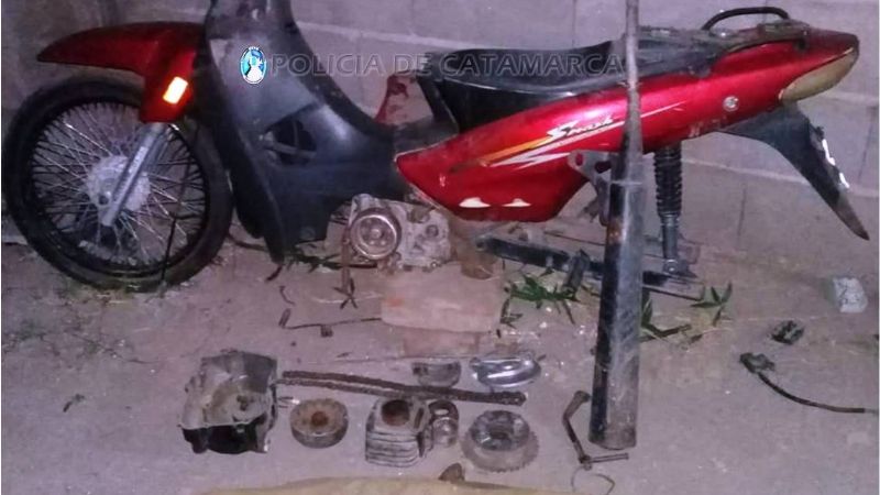 Recuperan una moto robada en octubre de 2017