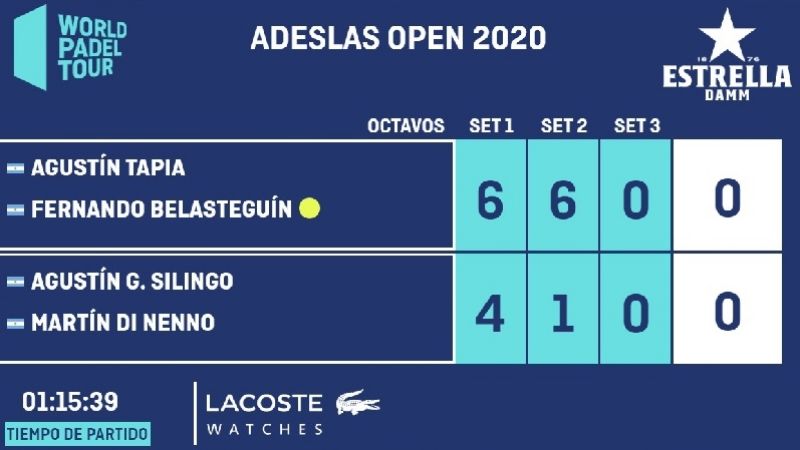 Gran victoria de Tapia-Belsateguín y pase a los 4tos. de final