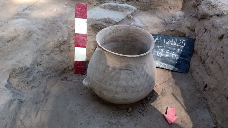 Rescatan piezas arqueológicas en el ingreso a Pomán