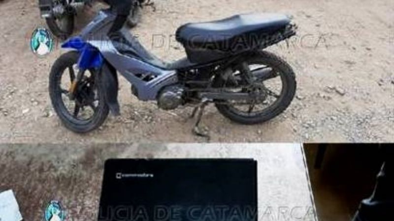 Secuestran una moto y elementos robados en Valle Viejo
