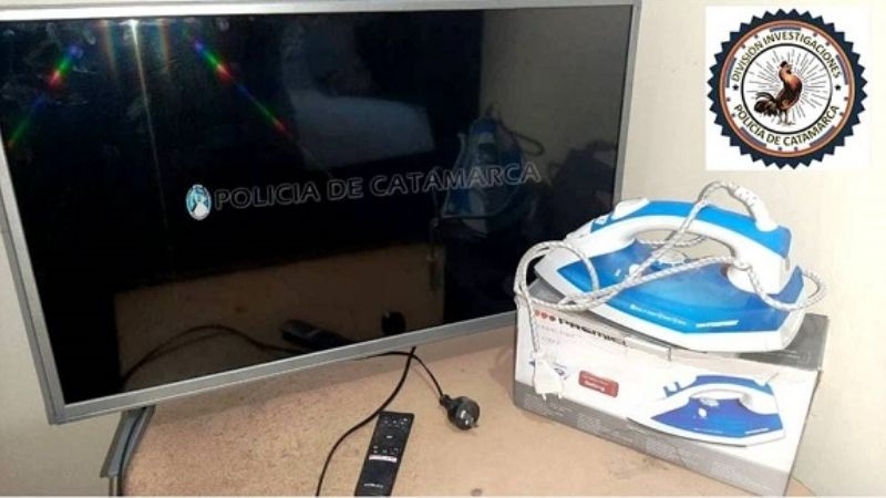 En un allanamiento secuestran electrodomésticos