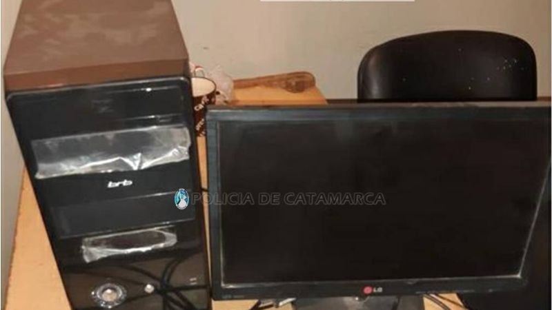 Recuperan una computadora robada en la oficina de una estación de servicio
