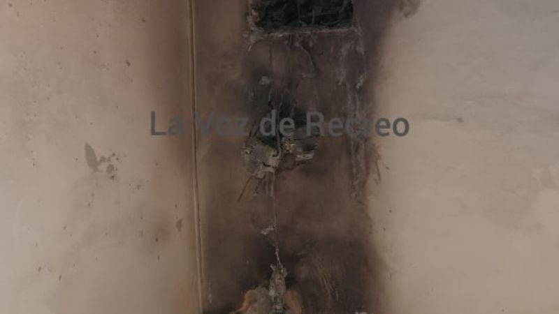 Incendio en oficinas del Registro del Automotor Recreo