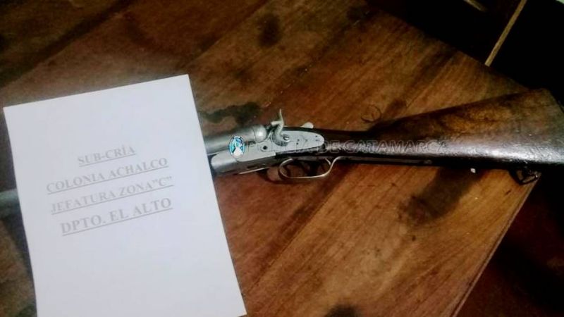 Secuestran un arma de fuego en El Alto