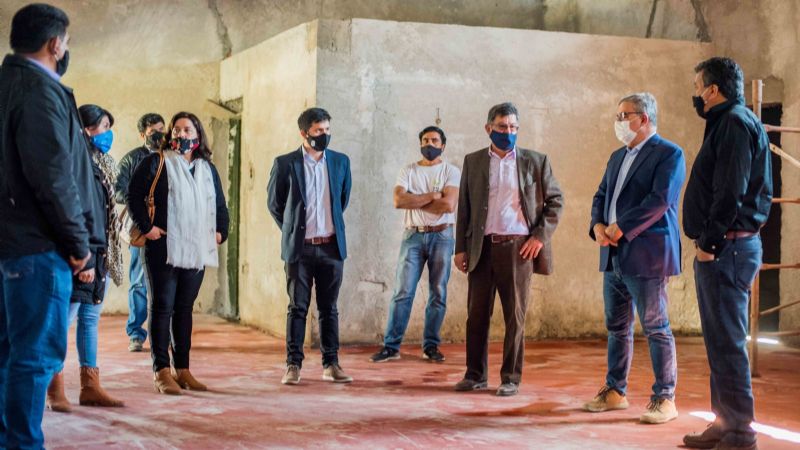 Jalil y su equipo recorrieron obras en Huillapima