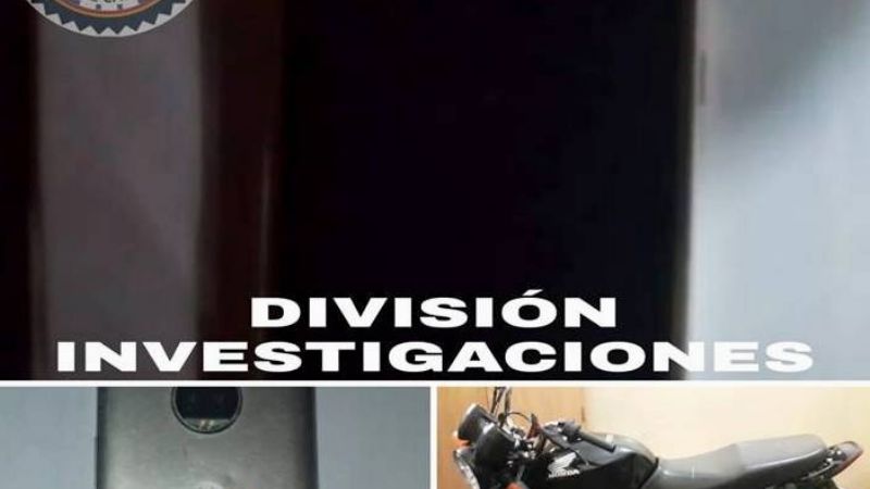 Atrapan a un arrebatador y le secuestran la moto
