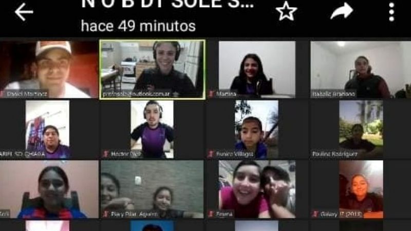 Intensa actividad virtual de la Escuela “la Fiel” con sus pibes