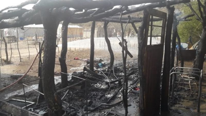 Se incendió una precaria vivienda
