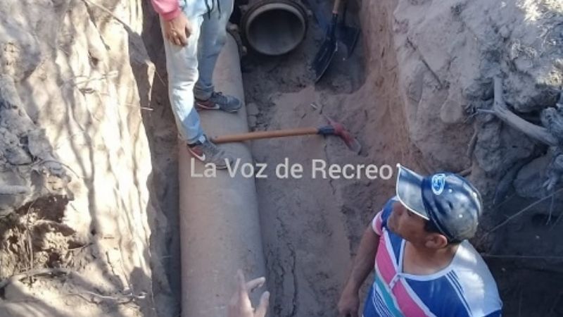 Trabajan en la recuperación del viejo acueducto