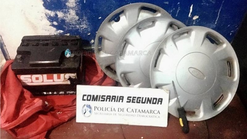 Detenido con cosas robadas