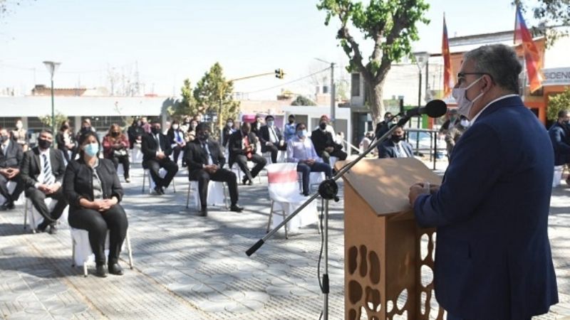 Jalil participó del acto por el aniversario de Pomán