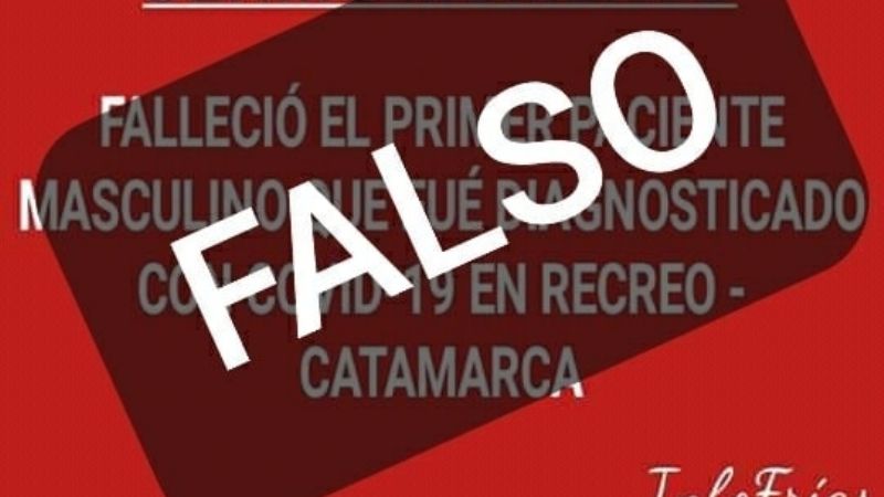 Desmienten muerte de un hombre por Covid en Recreo