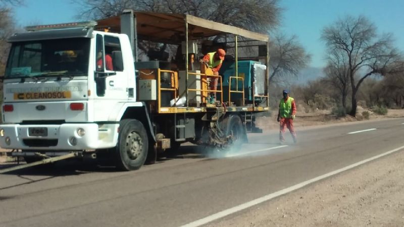 Ruta 60: Advierten por tareas de demarcación de calzada
