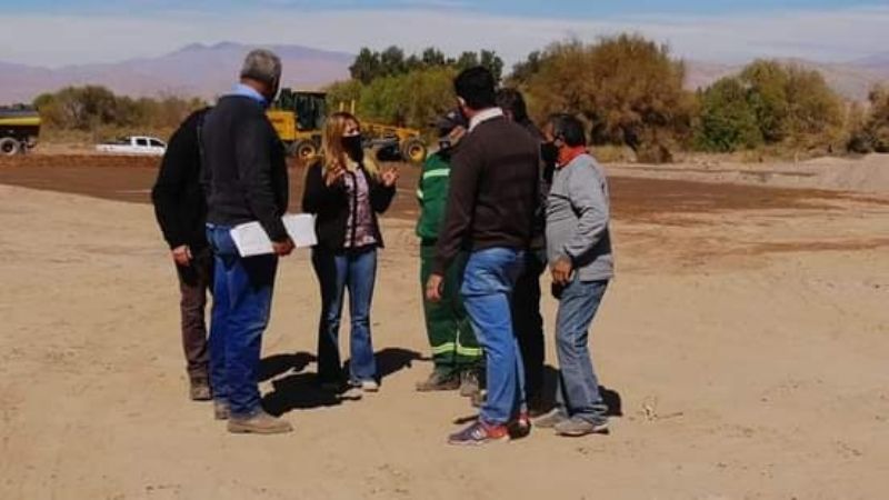 Paulón recorrió obras en Fiambalá