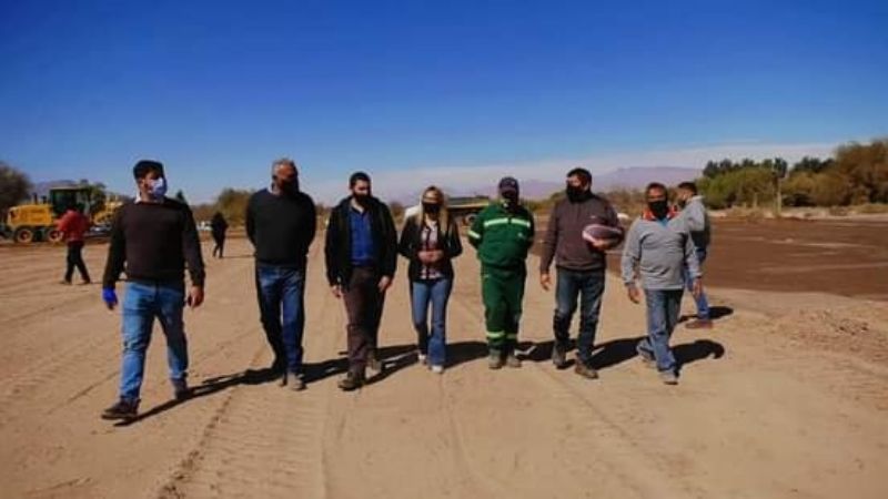 Paulón recorrió obras en Fiambalá