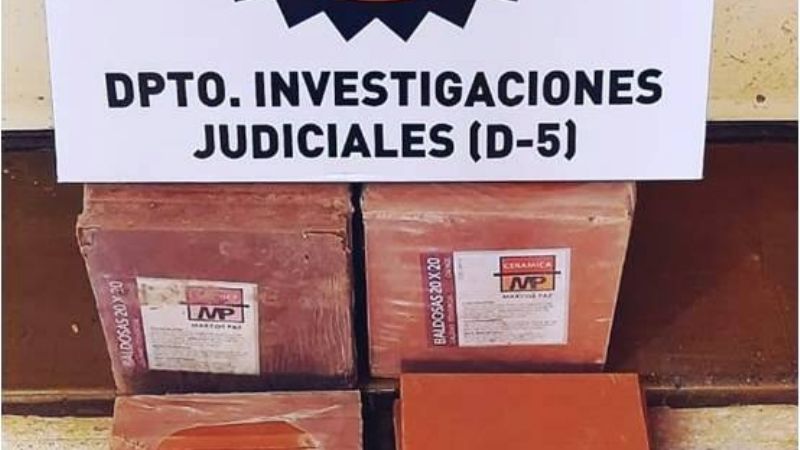 Esclarecen el robo en una obra en construcción de Valle Chico