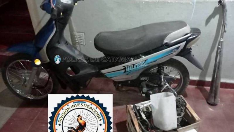 Recuperan una moto robada