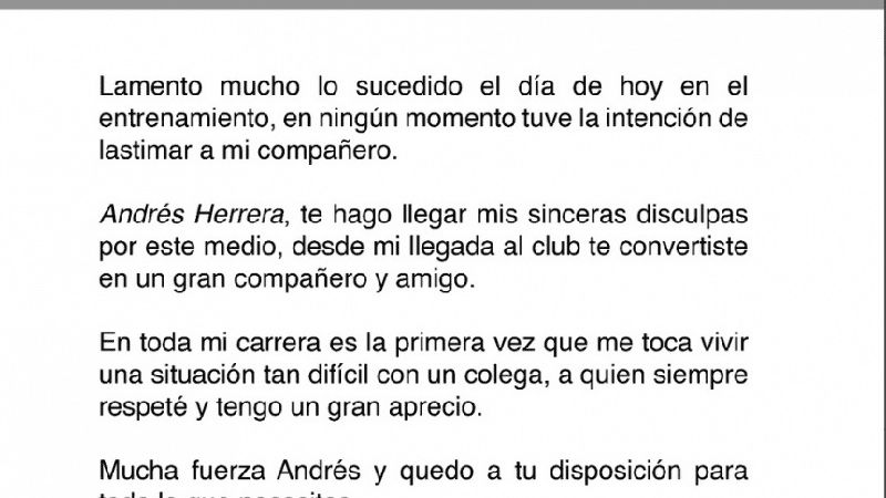 Bronca de Coloccini y disculpas de Ángel Romero