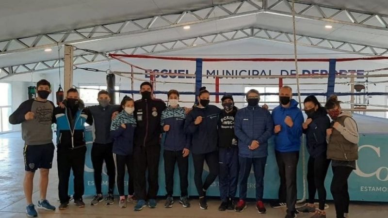 El catamarqueño Corzo, con la Selección de Box, en Santa Teresita