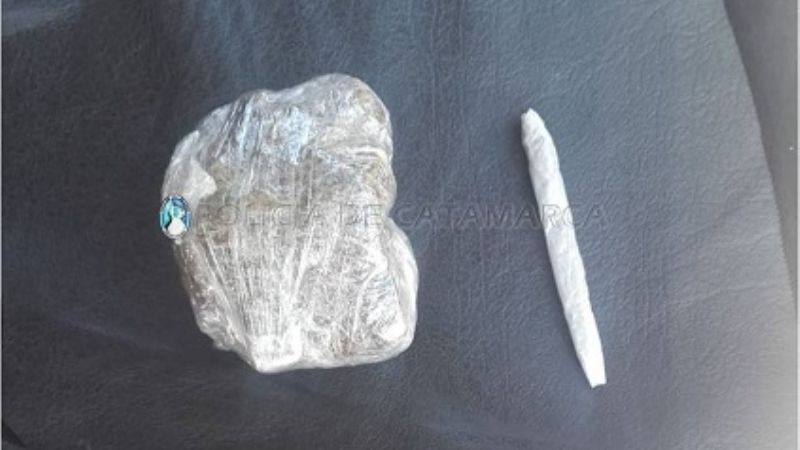 Detenido con 25 gramos de marihuana