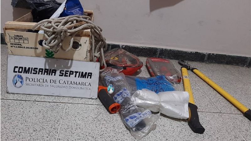 Aprehenden a un hombre con herramientas robadas